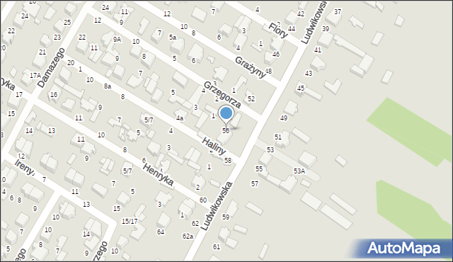 Tomaszów Mazowiecki, Ludwikowska, 56, mapa Tomaszów Mazowiecki
