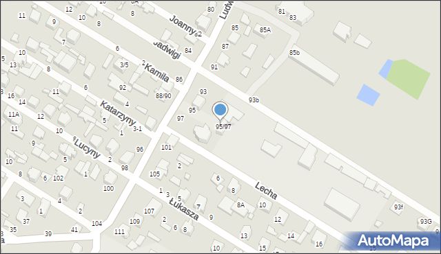 Tomaszów Mazowiecki, Ludwikowska, 95a, mapa Tomaszów Mazowiecki