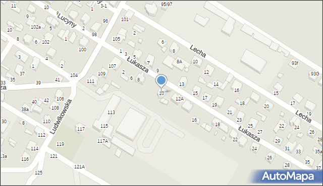 Tomaszów Mazowiecki, Łukasza, 10, mapa Tomaszów Mazowiecki