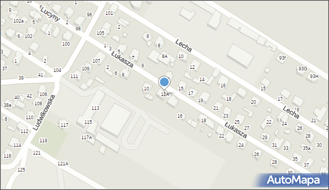 Tomaszów Mazowiecki, Łukasza, 12A, mapa Tomaszów Mazowiecki