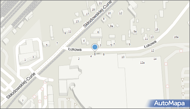 Toruń, Łukowa, 6, mapa Torunia