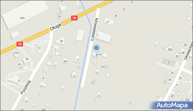 Trzebinia, Łukasiewicza, 5, mapa Trzebinia