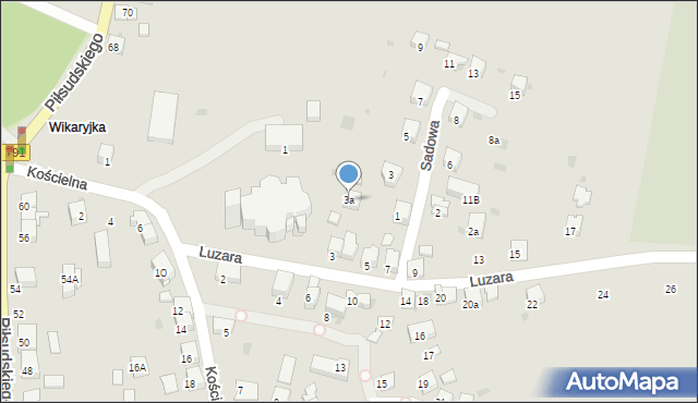 Trzebinia, Luzara, ks. hm., 3a, mapa Trzebinia