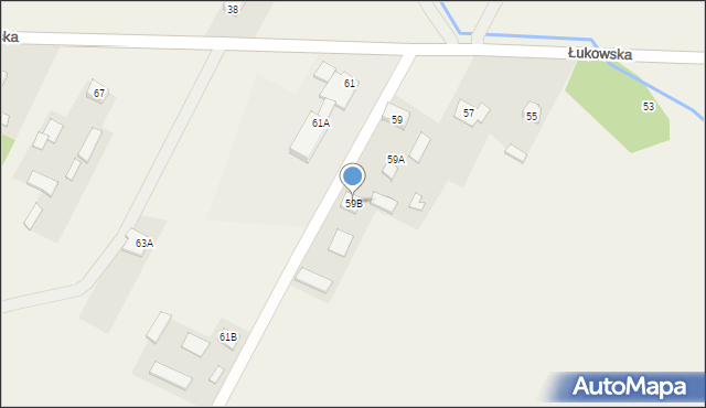 Tuliłów, Łukowska, 59B, mapa Tuliłów