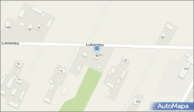 Tuliłów, Łukowska, 69, mapa Tuliłów