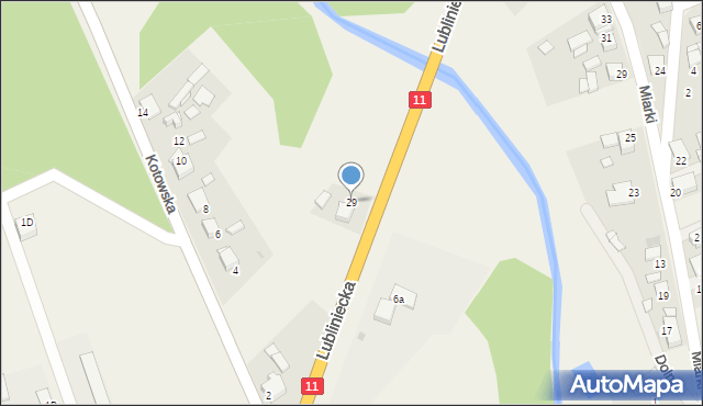 Tworóg, Lubliniecka, 29, mapa Tworóg