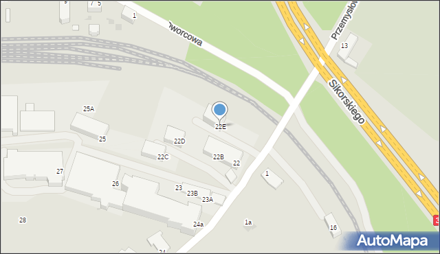 Wałbrzych, Ludwiga van Beethovena, 22E, mapa Wałbrzycha