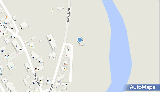 Warszawa, Łucznicza, 14a, mapa Warszawy