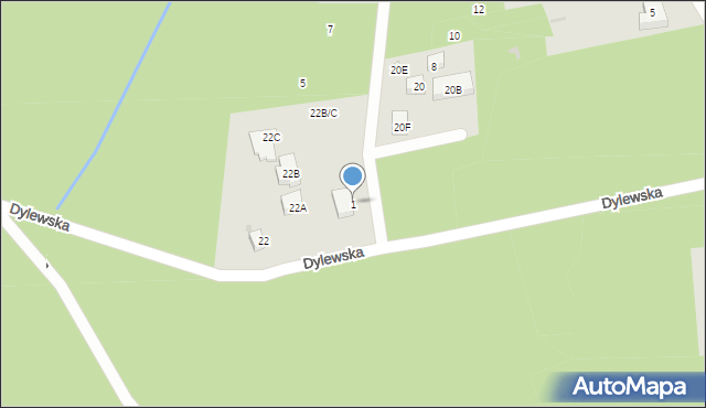 Warszawa, Lubawska, 1, mapa Warszawy