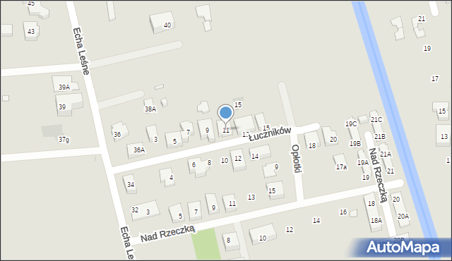 Warszawa, Łuczników, 11, mapa Warszawy