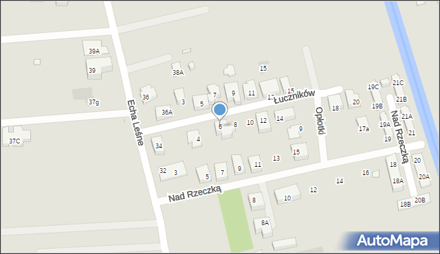 Warszawa, Łuczników, 6, mapa Warszawy