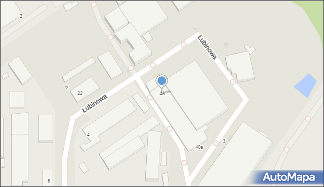Warszawa, Łubinowa, 4A, mapa Warszawy