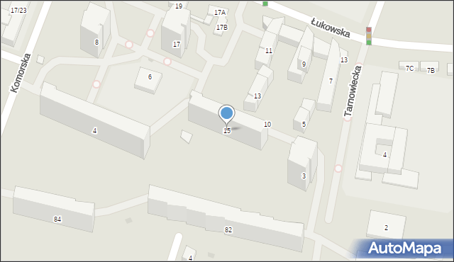 Warszawa, Łukowska, 15, mapa Warszawy