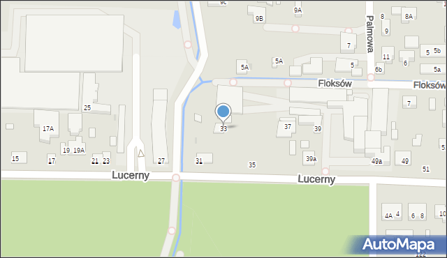 Warszawa, Lucerny, 33, mapa Warszawy