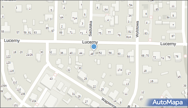 Warszawa, Lucerny, 50, mapa Warszawy