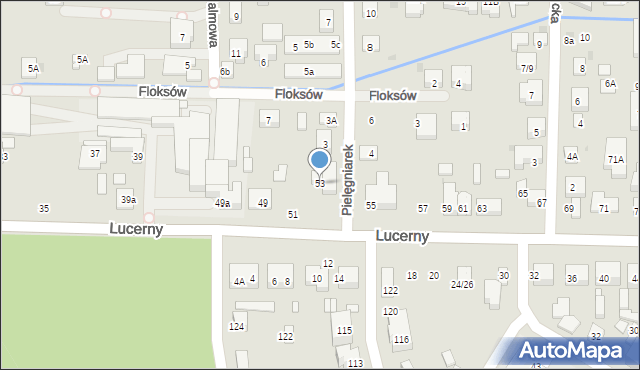 Warszawa, Lucerny, 53, mapa Warszawy