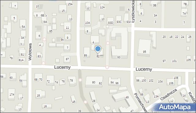 Warszawa, Lucerny, 91, mapa Warszawy
