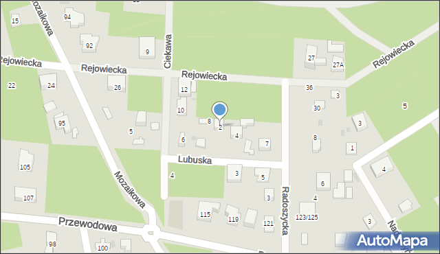 Warszawa, Lubuska, 2, mapa Warszawy