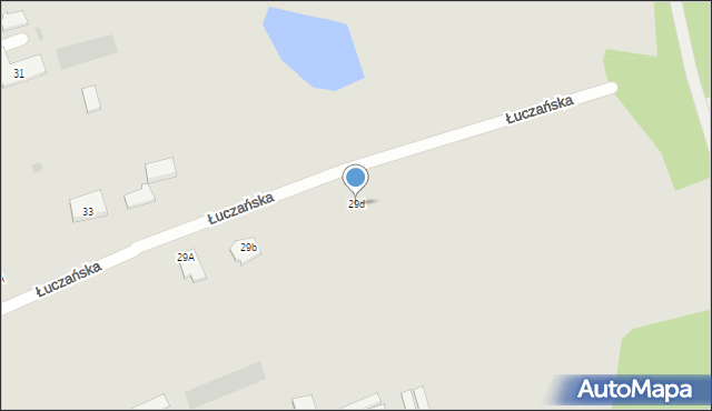 Węgorzewo, Łuczańska, 29d, mapa Węgorzewo
