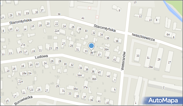 Wejherowo, Ludowa, 35, mapa Wejherowo