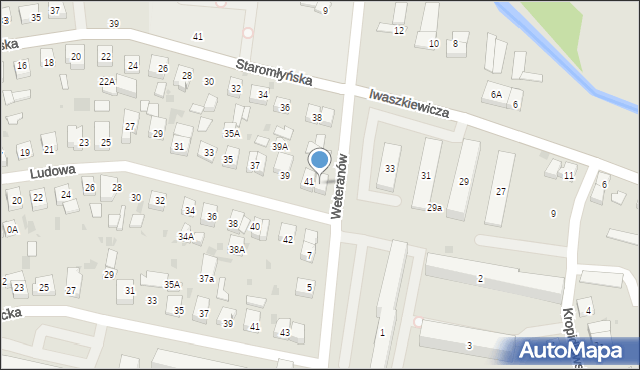 Wejherowo, Ludowa, 43, mapa Wejherowo