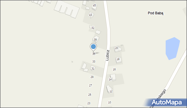Więcławice Dworskie, Lubicz, 35, mapa Więcławice Dworskie
