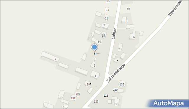 Więcławice Dworskie, Lubicz, 9, mapa Więcławice Dworskie