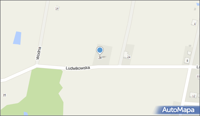 Władzimirów, Ludwikowska, 28, mapa Władzimirów