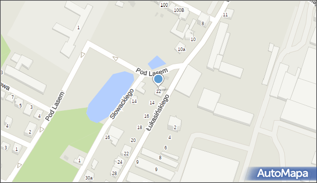 Wolbrom, Łukasińskiego, 12, mapa Wolbrom