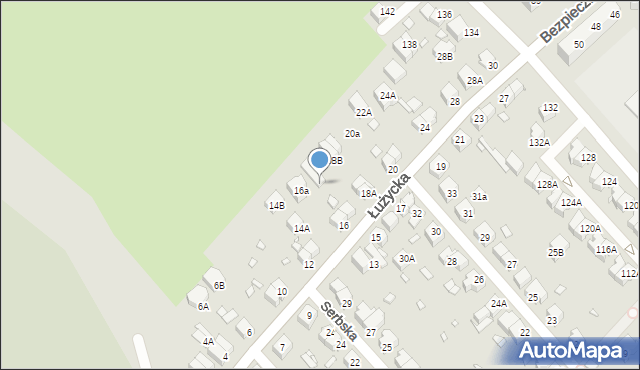 Wrocław, Łużycka, 18d, mapa Wrocławia