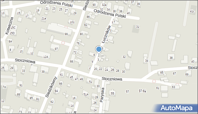 Wrocław, Łuczników, 5, mapa Wrocławia