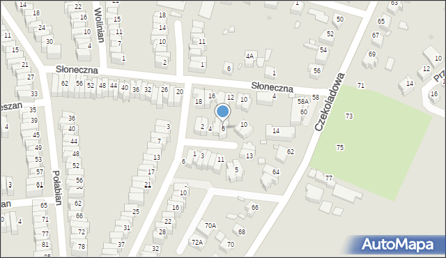 Wrocław, Łuczan, 6, mapa Wrocławia