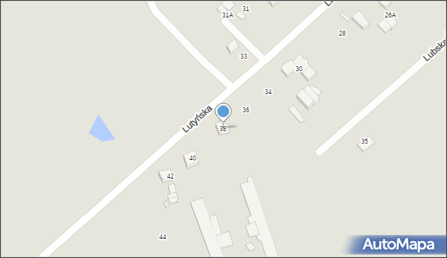 Wrocław, Lutyńska, 38, mapa Wrocławia