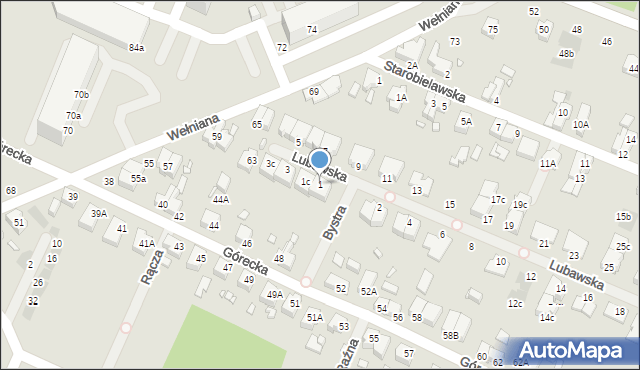 Wrocław, Lubawska, 1, mapa Wrocławia
