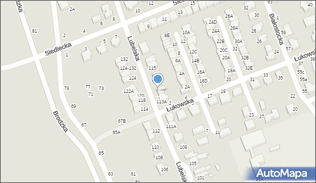 Wrocław, Lubelska, 113D, mapa Wrocławia