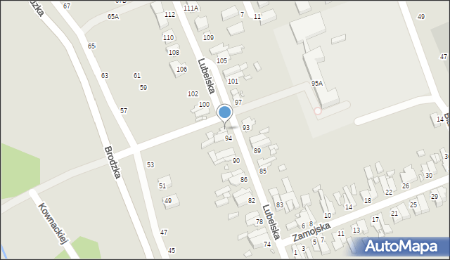 Wrocław, Lubelska, 96, mapa Wrocławia