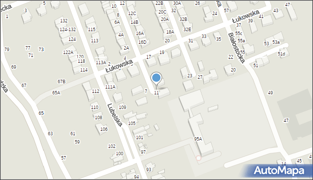 Wrocław, Łukowska, 13, mapa Wrocławia