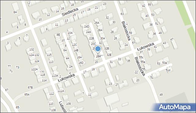 Wrocław, Łukowska, 18A, mapa Wrocławia