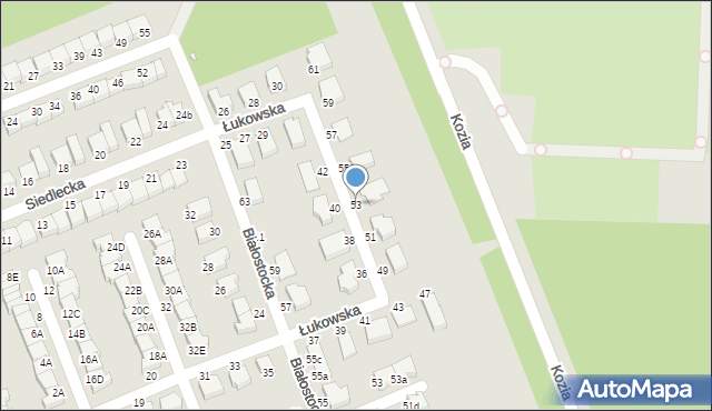 Wrocław, Łukowska, 53, mapa Wrocławia