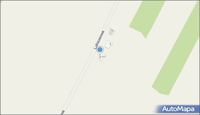 Wszebory, Luksusowa, 1, mapa Wszebory