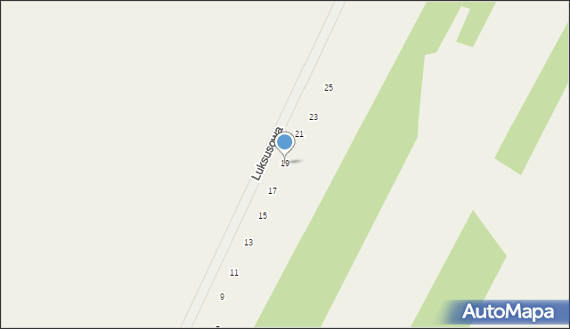Wszebory, Luksusowa, 19, mapa Wszebory