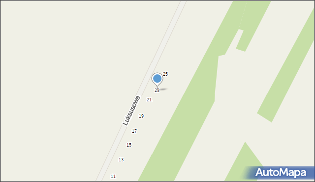 Wszebory, Luksusowa, 23, mapa Wszebory
