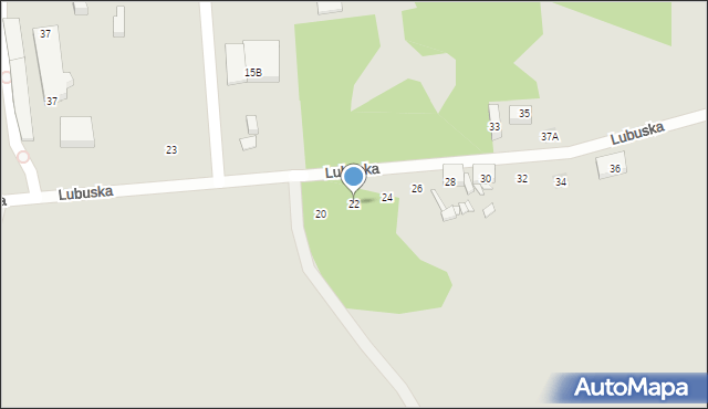 Zabrze, Lubuska, 22, mapa Zabrza