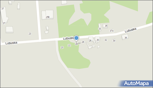 Zabrze, Lubuska, 24, mapa Zabrza
