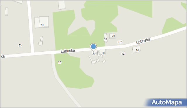 Zabrze, Lubuska, 28, mapa Zabrza