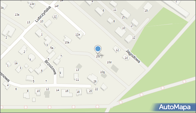 Załom, Lubczyńska, 10c, mapa Załom