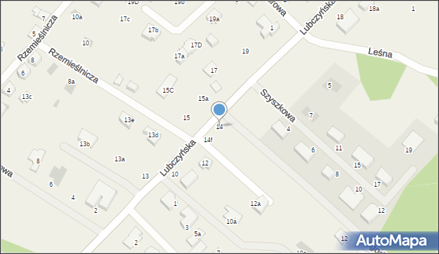 Załom, Lubczyńska, 14, mapa Załom