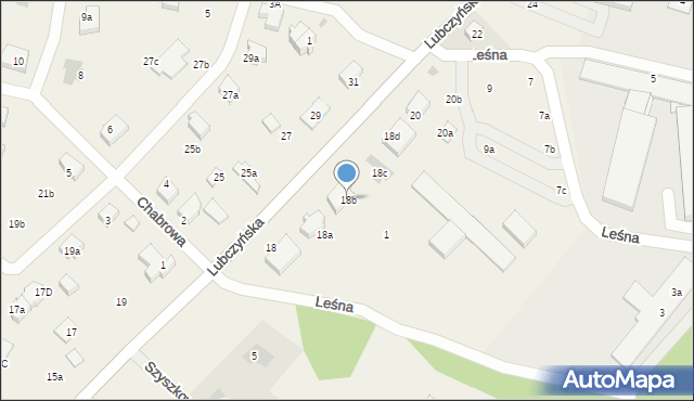 Załom, Lubczyńska, 18b, mapa Załom