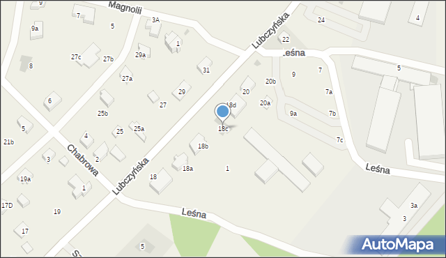 Załom, Lubczyńska, 18c, mapa Załom