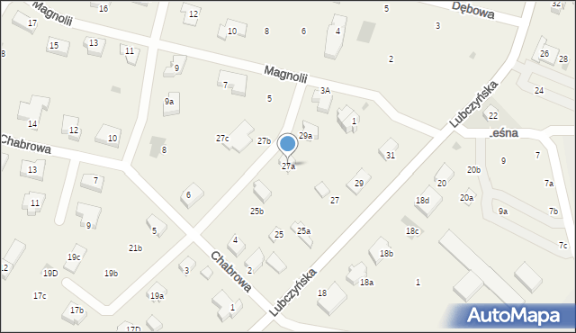 Załom, Lubczyńska, 27a, mapa Załom